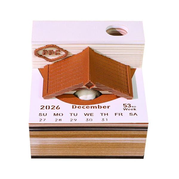 3D Calendar 2026 - Dog