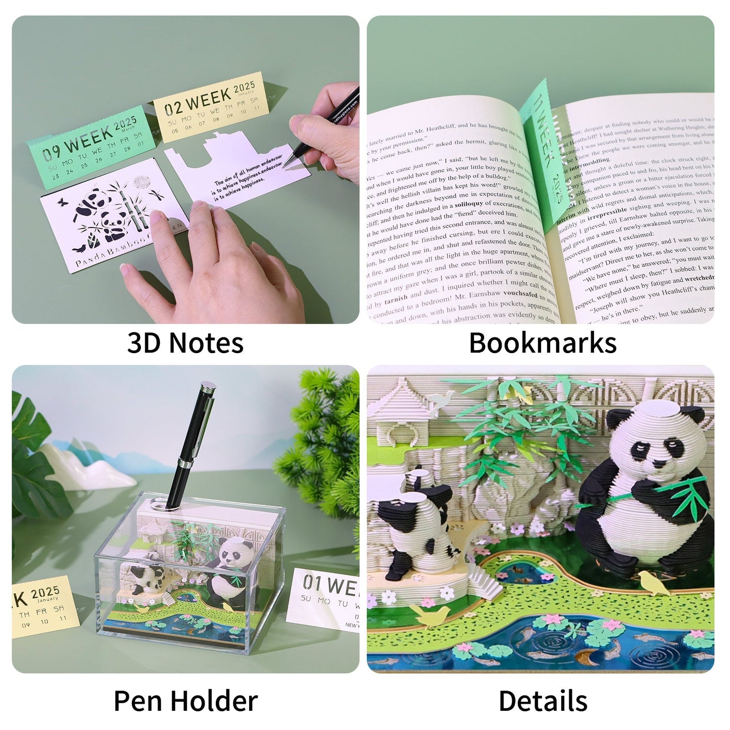 3D Calendar 2026 - Panda G