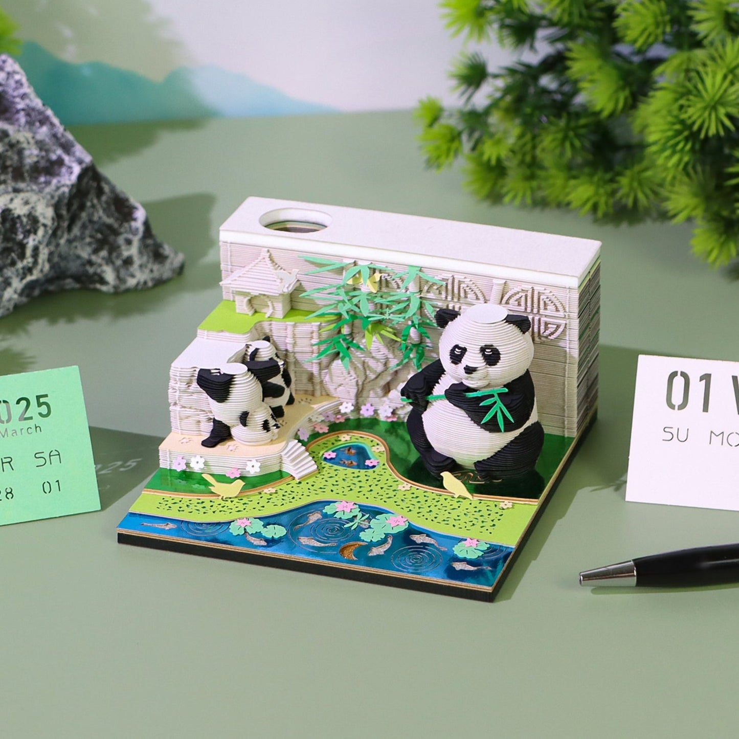 3D Calendar 2026 - Panda G