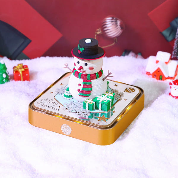 3D Calendar 2026 - Snowman