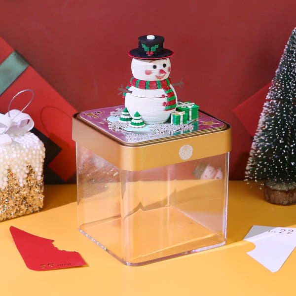 3D Calendar 2026 - Snowman