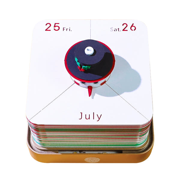 3D Calendar 2026 - Snowman