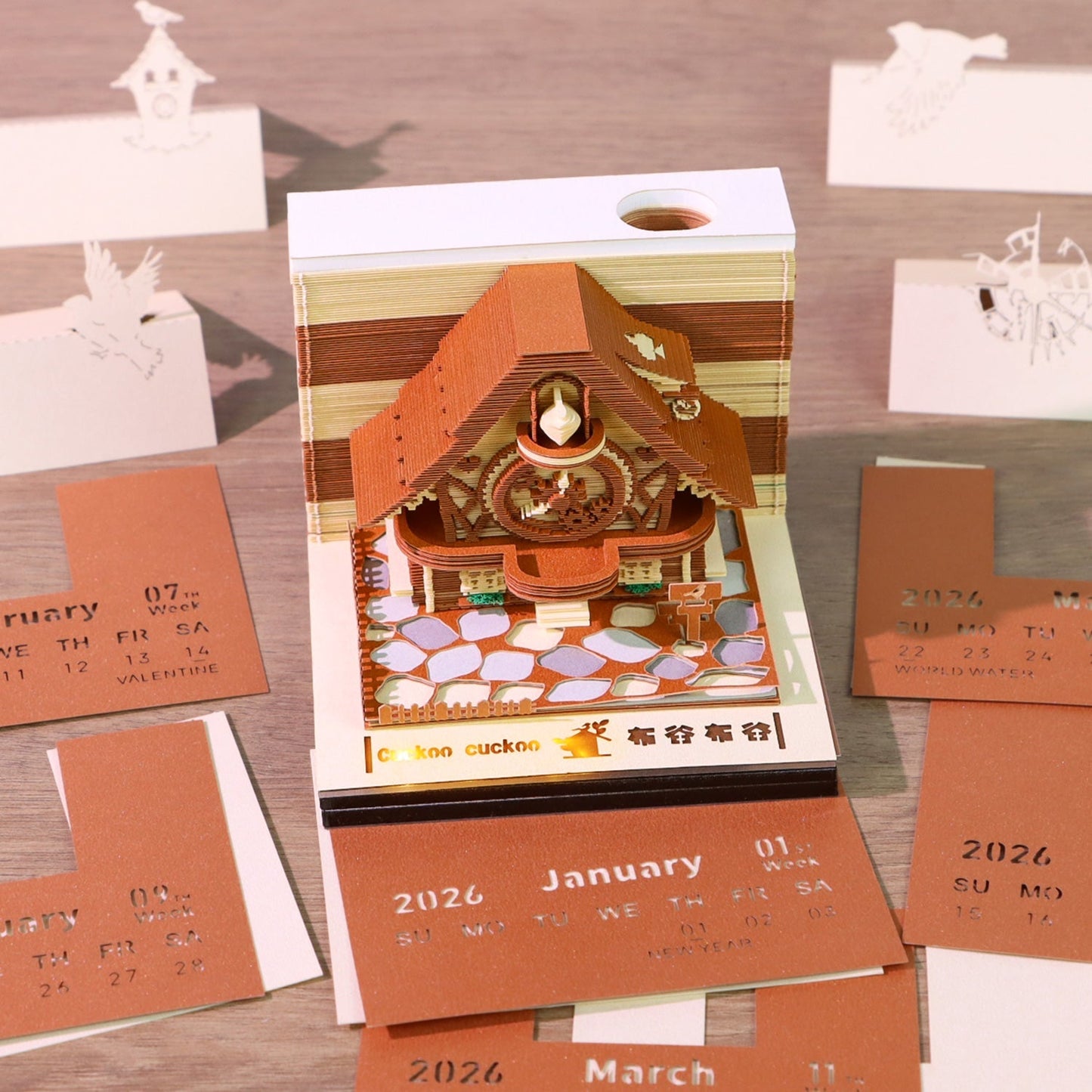 3D Calendar 2026 - Cuckoo