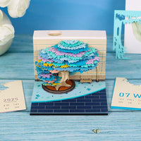 3D Calendar 2026 - Four Seasons Tree