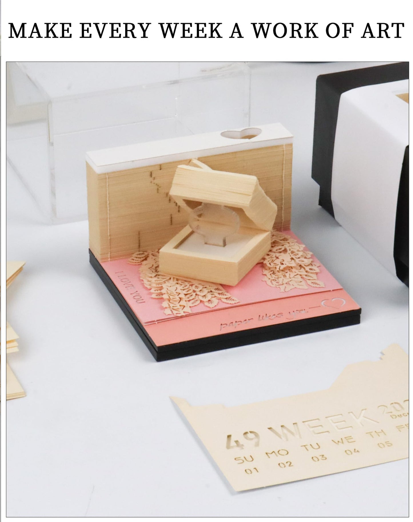 3D Calendar 2026 - Ring