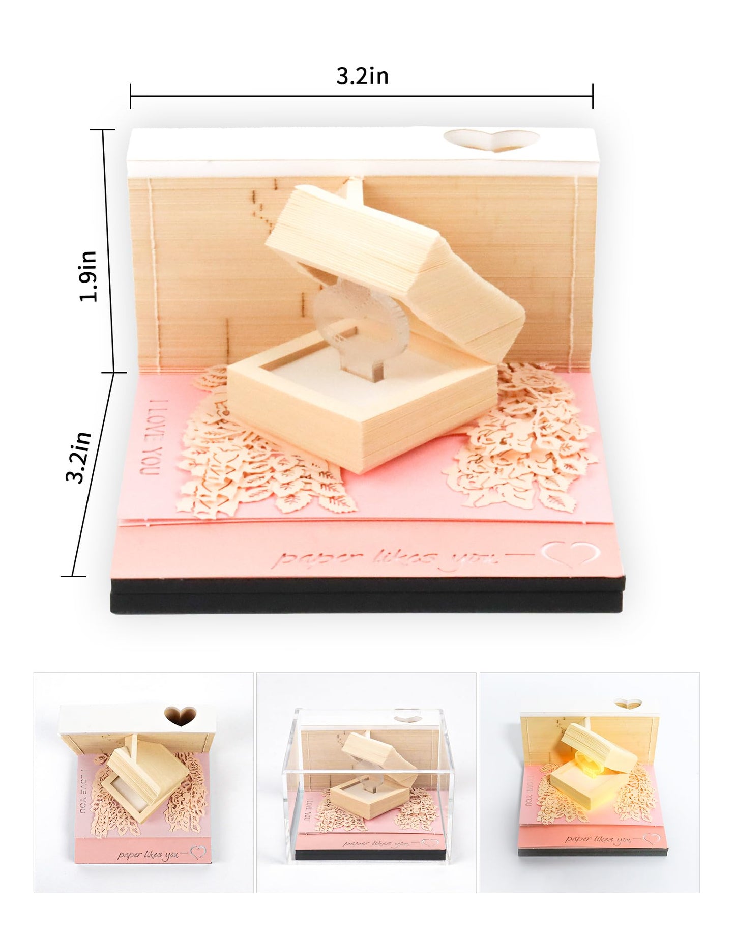 3D Calendar 2026 - Ring