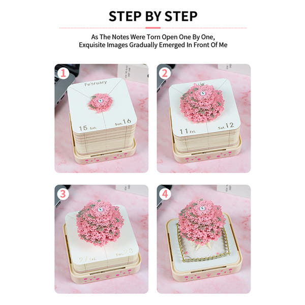 3D Calendar 2026 - Sakura Tree B