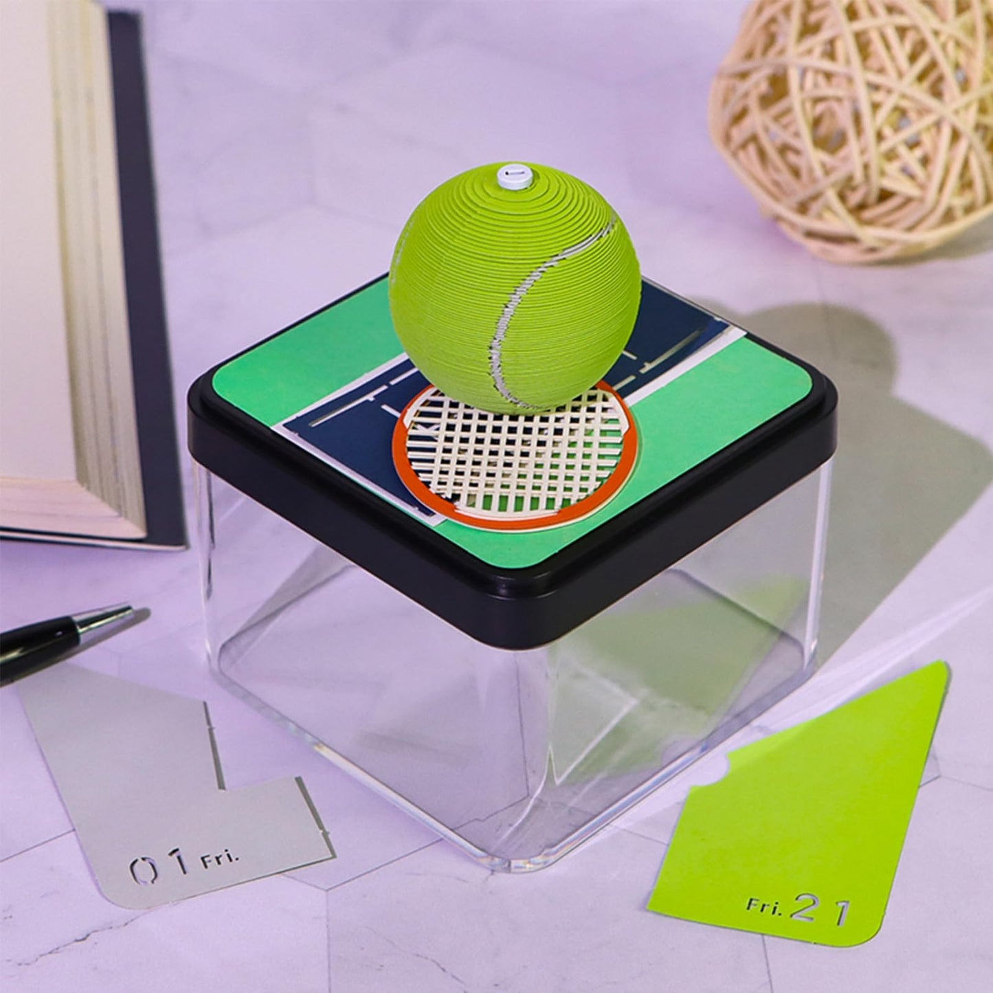 3D Calendar 2026 - Tennis