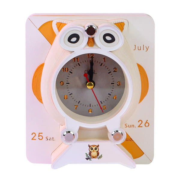 3D Calendar 2026 - Owl Clock