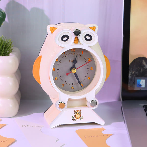 3D Calendar 2026 - Owl Clock
