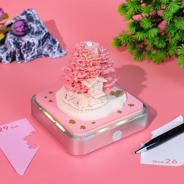 Pink Tree (With Light & Calendar 2026)