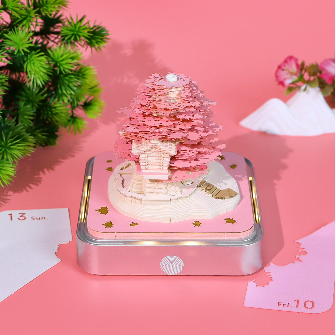 Pink Tree (With Light & Calendar 2026)