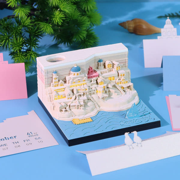 Santorini (With Light & Calendar 2026)